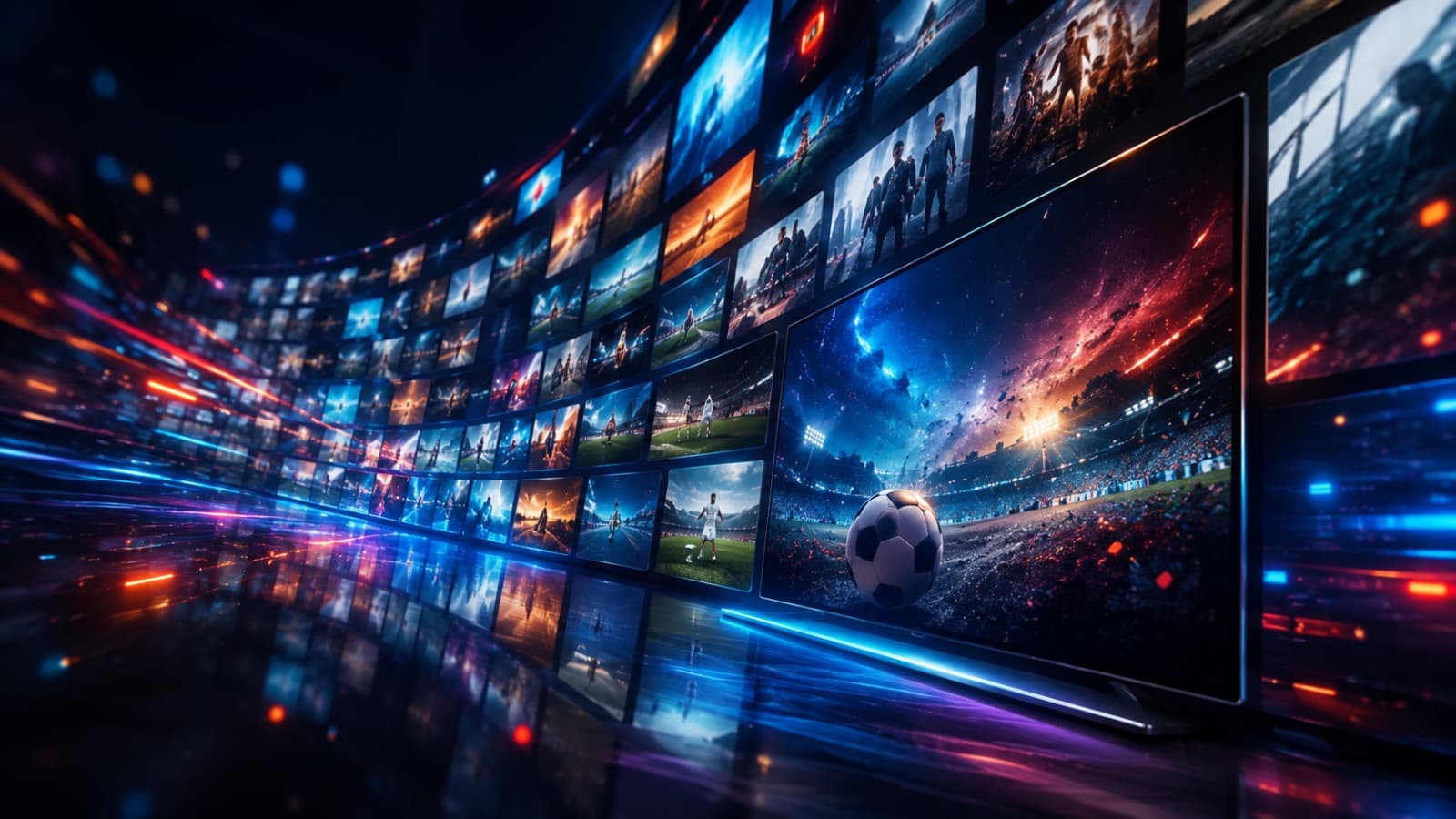 PortugalIPTV na Smart TV da sala PortugalIPTV na Smart TV da sala — pessoa a ver catálogo IPTV Portugal